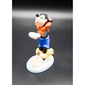Disney Goofy Water Skiing Figurine Porcelain Korea 4 Inch Life Jacket